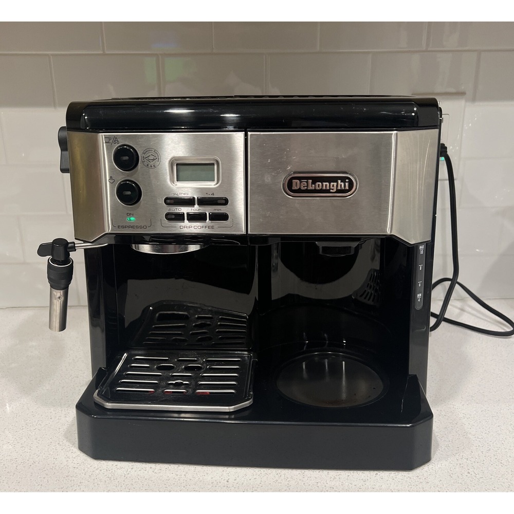 De'Longhi BCO430BC Combination Espresso and Coffee Machine Black/Silver Check